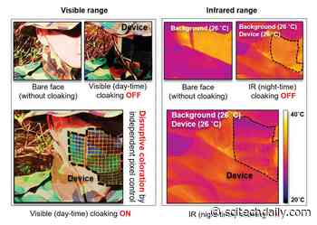Camouflage Skin Developed That Provides On-Demand Cloaking in Both Daylight and Night