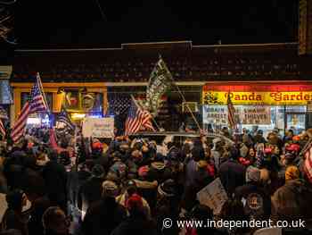 Far-right Proud Boys join Covid protest about bar closure on Staten Island