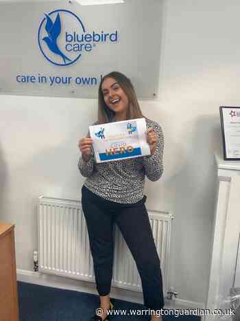 Care trainer wins Bluebird Care Covid Heroes Award - Warrington Guardian