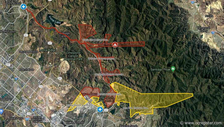 Map shows Bond fire evacuations, closures, location