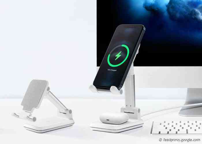 Wireless charging stand equipped with dual 10W chargers