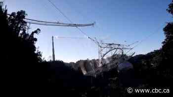 Massive telescope collapse caught on remote camera and drone in Puerto Rico