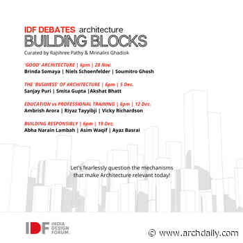 Building Blocks of Architecture - ArchDaily