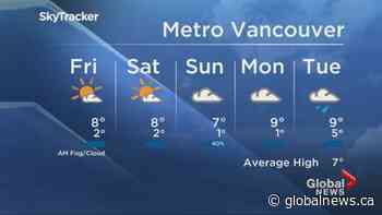 B.C. evening weather forecast: Dec.3