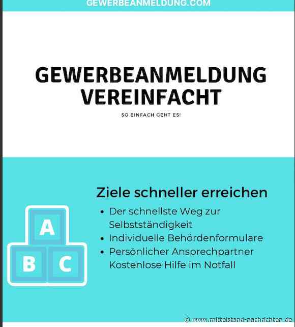 Ein Gewerbe meldet man unter GewerbeAnmeldung.com an