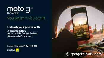 Moto G9 Power Launch in India Set for December 8, Company Confirms