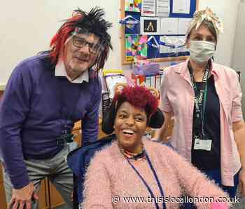 Red hair and blush ears mark Uxbridge students' fund-raising