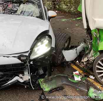 'Someone could get killed if we don’t get something' Porsche and van collide on Blackburn road