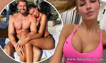 Zara McDermott wows in pink activewear and dons 'S' necklace as she gets back with Sam Thompson
