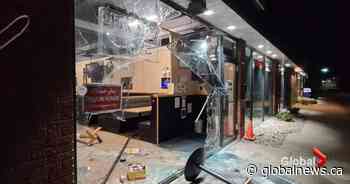 2 Lethbridge men charged after restaurant rammed by truck during break-in