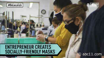 Young entrepreneur designs socially-friendly face masks