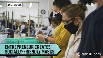Young entrepreneur designs socially-friendly face masks