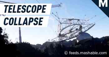 A 1,000-foot-wide telescope collapsed in Puerto Rico