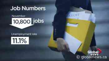 Alberta economy sheds 10,800 jobs in November