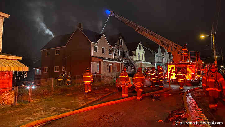 Pittsburgh Public Safety Contains Vacant House Fire In Hazelwood