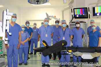 Woman's praise for Royal Blackburn Hospital after robot helps with surgery