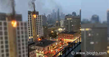 Massive downtown Toronto fire halts morning traffic - blogTO