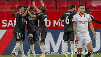 Real Madrid end three-game winless run with battling victory at Sevilla