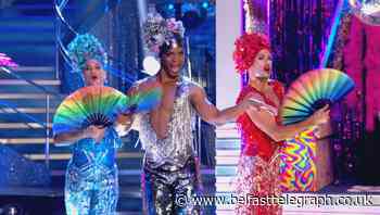 Johannes Radebe leads Strictly drag tribute to Priscilla, Queen Of The Desert