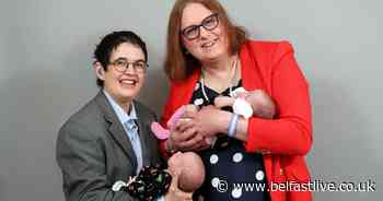 Belfast transgender couple's twins joy after postponing transition surgery to try for baby - Belfast Live