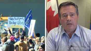 Kenney 'disappointed' by anti-mask rally in Calgary