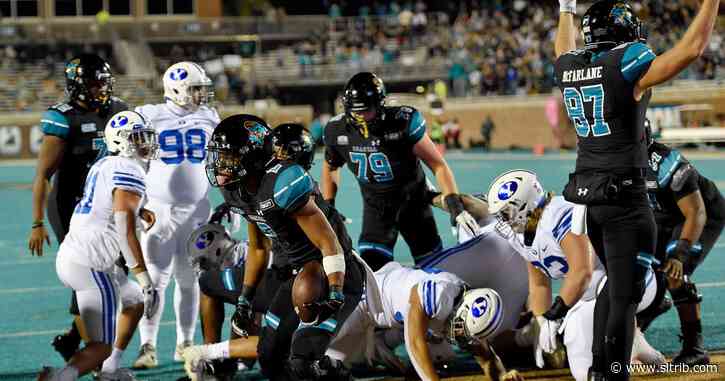 BYU comes up a yard short against Coastal Carolina, suffers its first loss of the season, 22-17