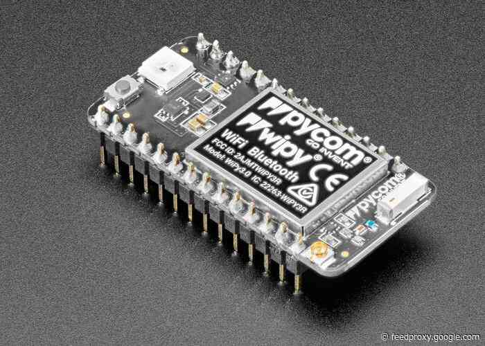 Pycom WiPy 3 fully assembled with headers now available