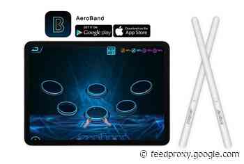 AeroBand PocketDrum 2 drumsticks let you drum anywhere