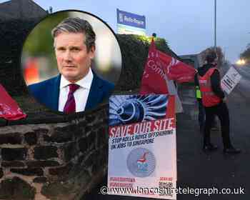 Rolls-Royce: Labour's Keir Starmer pledges support to Barnoldswick strike