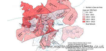 Warrington's latest COVID-19 hot spots revealed as downward trend continues - Gary Skentelbery
