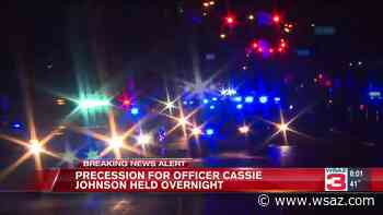 UPDATE | Procession takes Patrolman Johnson to medical examiner - WSAZ