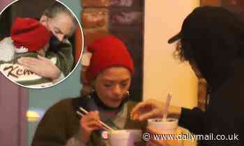 Jaime King looks happy as she grabs dinner and hits a tattoo parlor with a male pal in LA