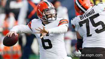 Mayfield, Browns cruise, secure winning season