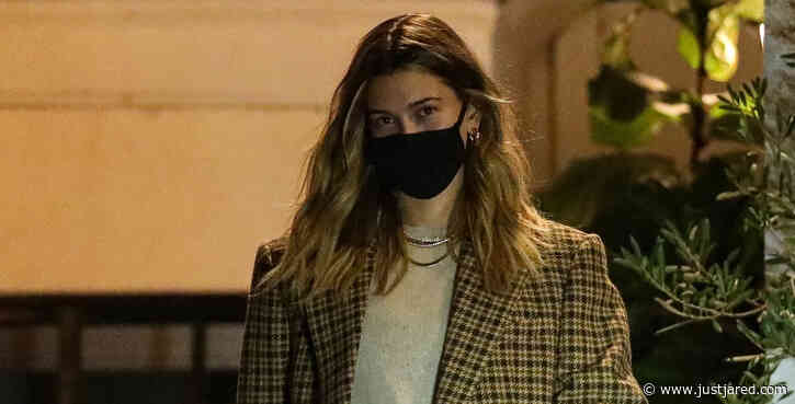 Hailey Bieber Wears Short-Shorts Leaving Hair Salon in Beverly Hills