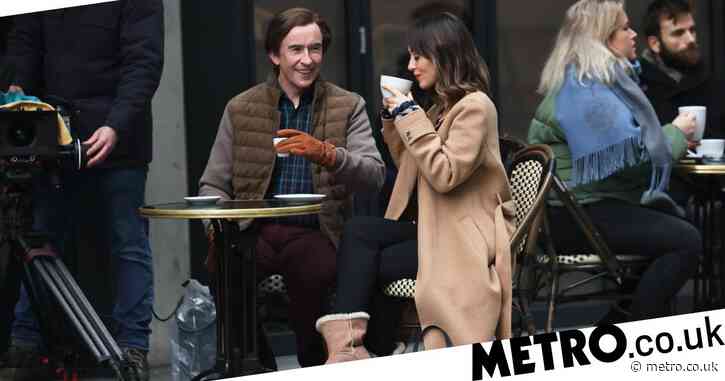 Alan Partridge returns as Steve Coogan films This Time outside BBC Broadcasting House