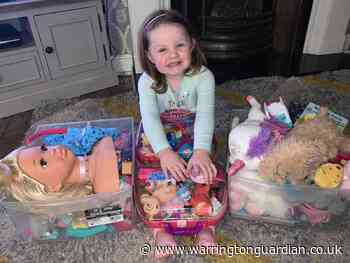 Three-year-old donates toys to needy children for Christmas