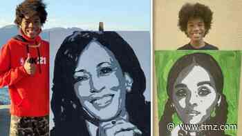 Viral Kamala Harris Portrait Artist Doing Piece for Janelle Monae