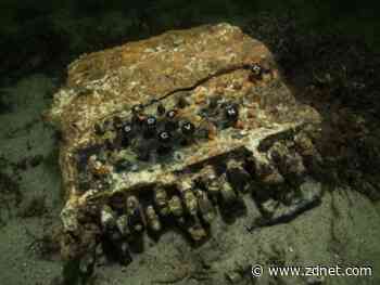 Divers just found this World War II Enigma machine dumped on the seabed