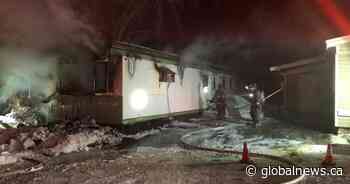 Mobile home in Sutherland heavily damaged in fire