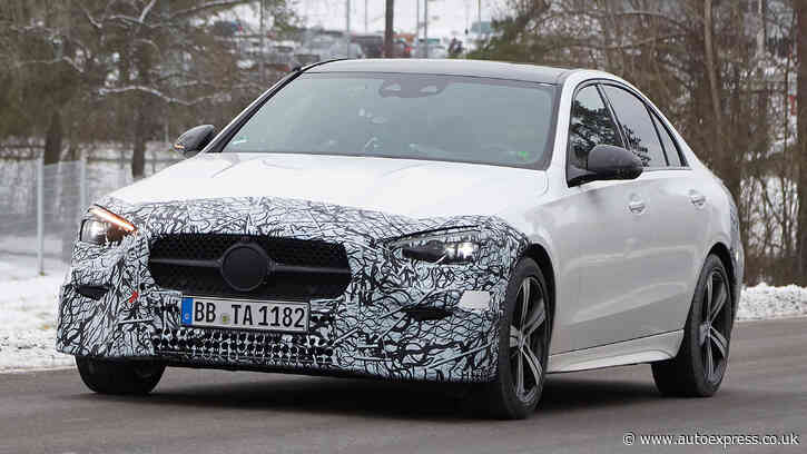 New 2021 Mercedes C-Class spied in less camouflage