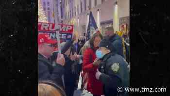 NYPD Cop Shouts Down Protesting Trump Supporter Who Won't Wear Mask