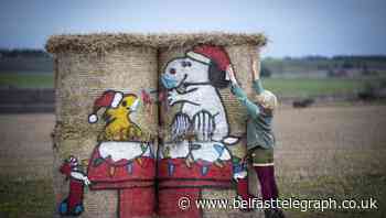 Hay bale artworks to raise funds for foodbanks