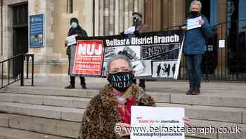 NUJ members stage demonstrations in solidarity with journalists under threat
