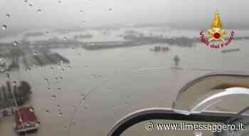 Modena, il Panaro esondato visto dall'alto - Il Messaggero