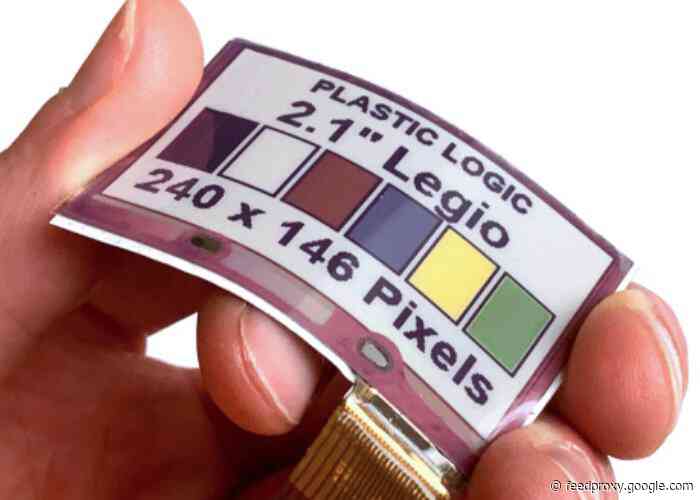 Wearable 2.1 inch color E Ink display unveiled by Plastic Logic