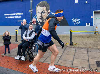 Emotional scenes as Kevin Sinfield completes seventh marathon in support of Rob Burrow and MNDA - St Helens Star