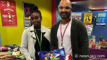 Tutor leads food parcel push after inspiration from Marcus Rashford - Sky News