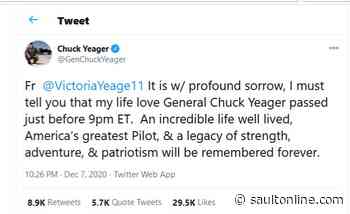 97-year-old Chuck Yeager dies