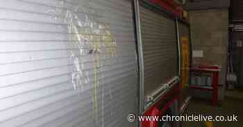 Fire engine egged while firefighters attend a blaze in Sunderland