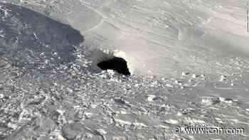 Climber rescued alive after falling 15 feet into volcanic crevice